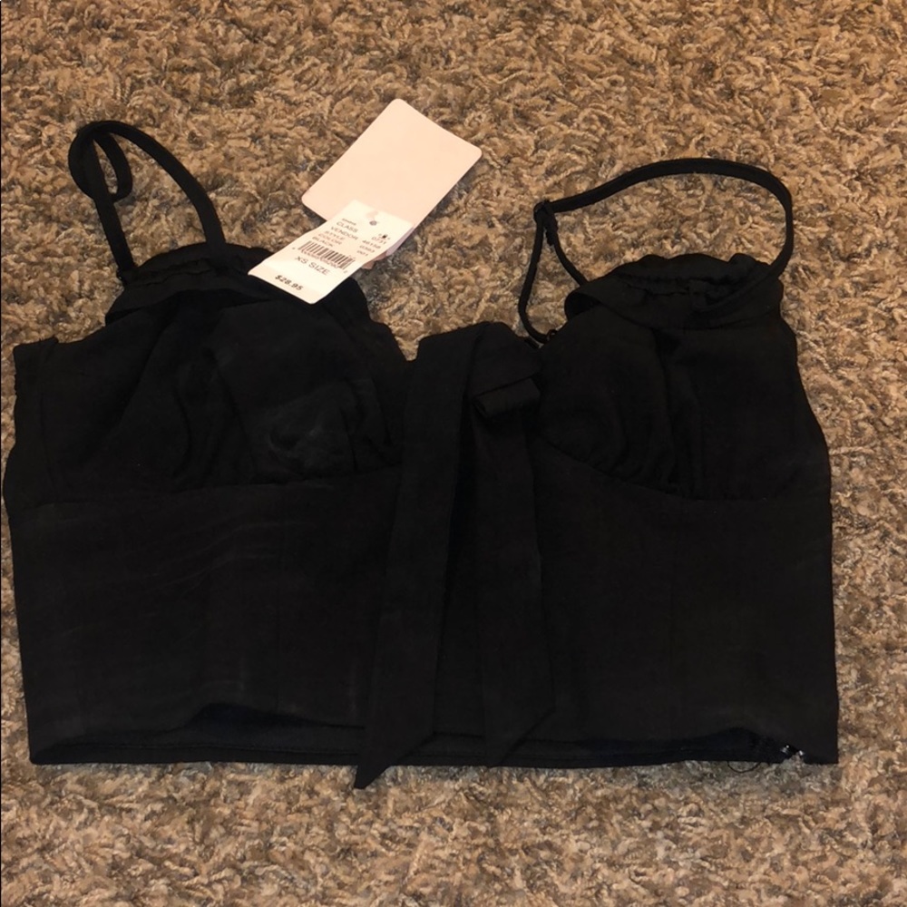 PacSun black going out tank top